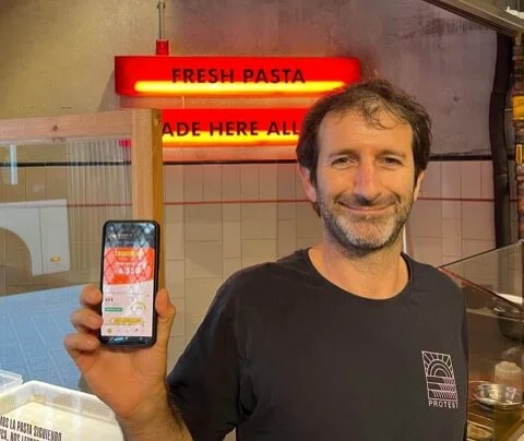 Macchina team with the Cinquo app